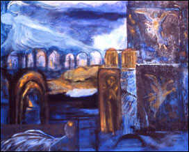 painting: "Arches, Angels and Lovers"