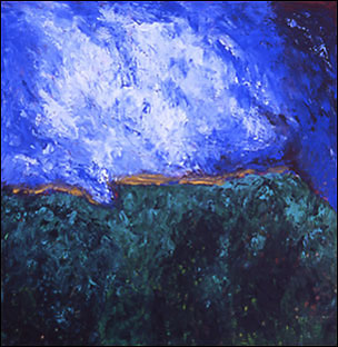 "Night" - acrylic - 12" by 12" - $425. + S&H 