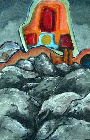 Transition III - mixed media - 40" by 30" - $1500.+S&H