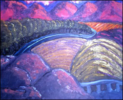 painting: "Mountain Road, Provence"