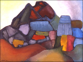 painting: "Bones of a Landscape"