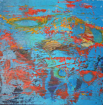 Stravinsky Landscape II - mixed media - 12" by 12" - $450.+ S&H